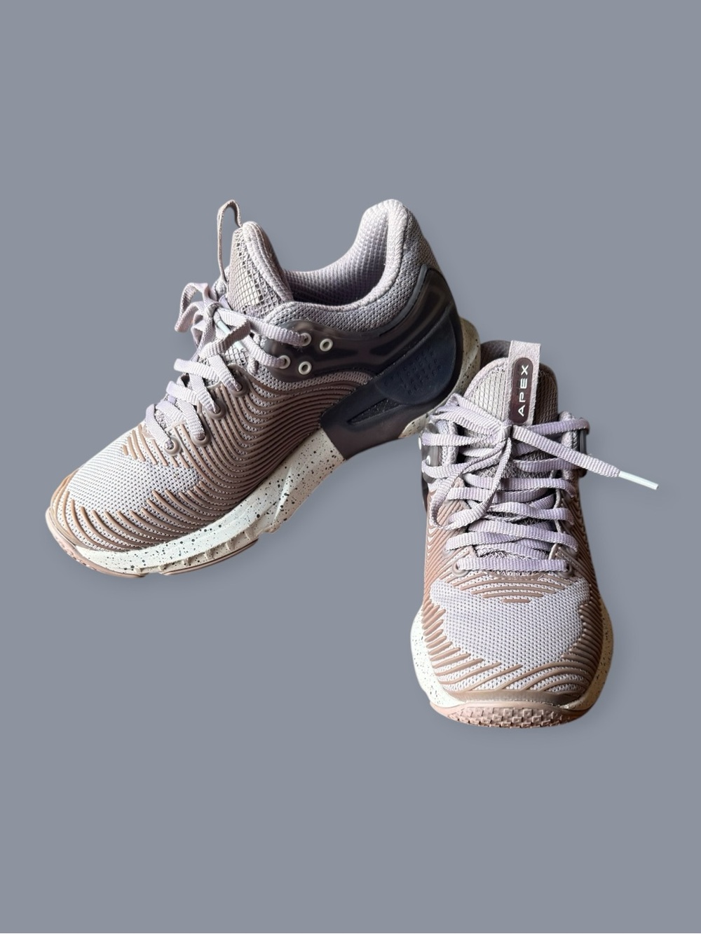 Under Armour Women’s Running Sneakers in Taupe and Ivory